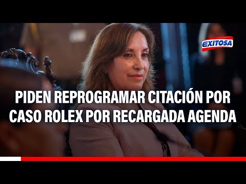 Defensa de Dina Boluarte pide a Fiscalía reprogramar citación por caso Rolex