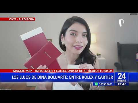 Pulsera Cartier que usa Dina Boluarte costaría 50 mil euros, según, Maggie May