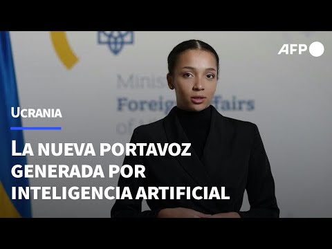 Ucrania se dota de una portavoz generada por inteligencia artificial | AFP