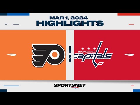 NHL Highlights | Flyers vs. Capitals - March 1, 2024