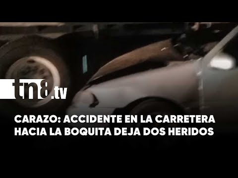 Carazo: accidente de tránsito en la carretera a La Boquita deja dos lesionados