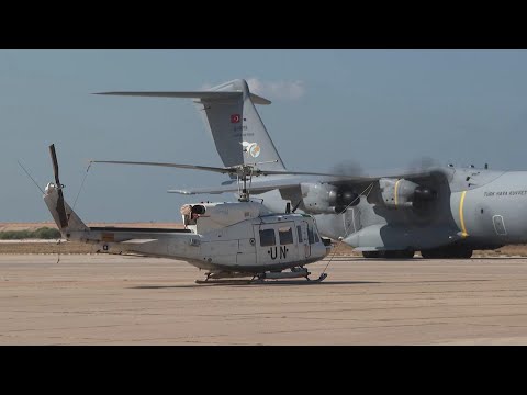 Turkish plane carrying aid arrives in Beirut following Israeli bombardment of areas of Lebanon