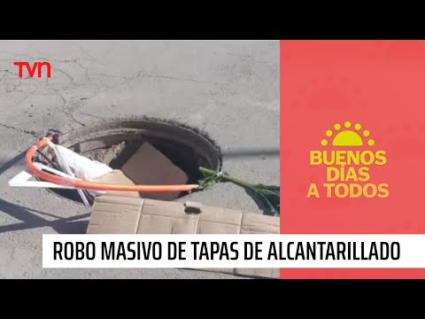 ¡Ya es el colmo! Denuncian masivo robo de tapas de alcantarillado en Puente Alto | BDAT