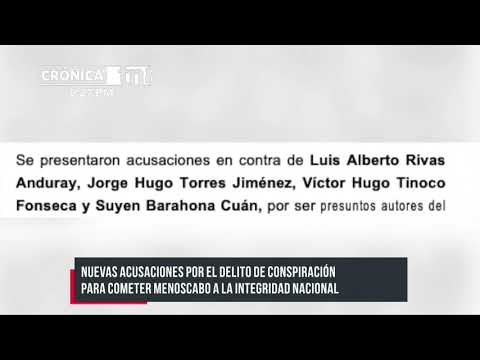Admiten acusaciones contra Víctor Hugo Tinoco y otros por delitos contra Nicaragua