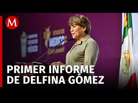 Delfina Gómez entrega su primer informe de Gobierno