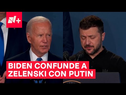 Biden presenta por error al presidente de Ucrania como Putin - N+