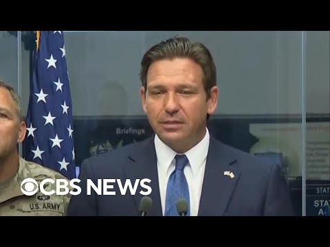 Watch: Florida Gov. Ron DeSantis gives update on Hurricane Milton ahead of landfall