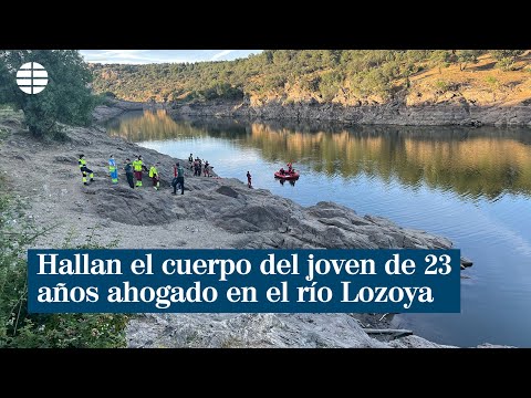 Hallan el cuerpo del joven de 23 años ahogado en el río Lozoya