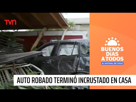 Auto robado terminó incrustado en casa en Maipú | Buenos días a todos