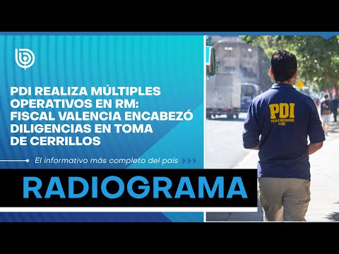 PDI realiza múltiples operativos en RM: fiscal Valencia encabezó diligencias en toma de Cerrillos
