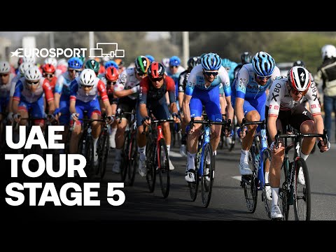 Bicycle 🚲 Tight sprint on stage 5! | 2022 UAE Tour - Highlights | Eurosport