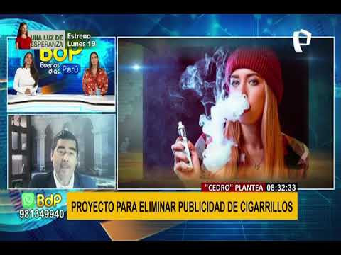 Jaime Delgado se pronuncia sobre proyecto que busca prohibir de manera total la publicidad de tabaco