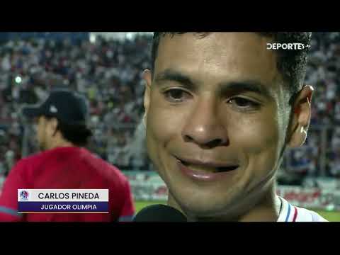 Carlos Pineda jugador del Olimpia campeón torneo apertura 2023 - 2024