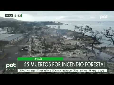 Internacional: Incendio forestal en Hawái deja 55 muertos