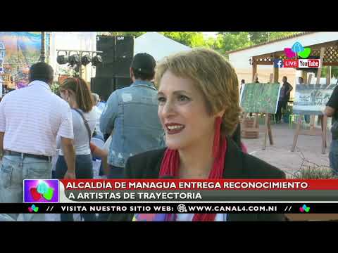 Alcaldía de Managua entrega reconocimiento a artistas de trayectoria