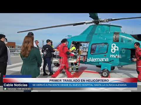 23 SEP 2023 Exitoso Traslado en Helipuerto del Nuevo Hospital Claudio Vicuña