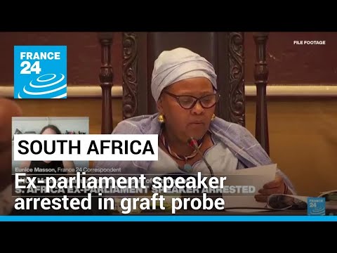 South Africa's ex-parliament speaker arrested in graft probe • FRANCE 24 English