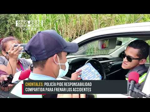 Policía Nacional desarrolla plan de prevención de accidentes en Chontales - Nicaragua