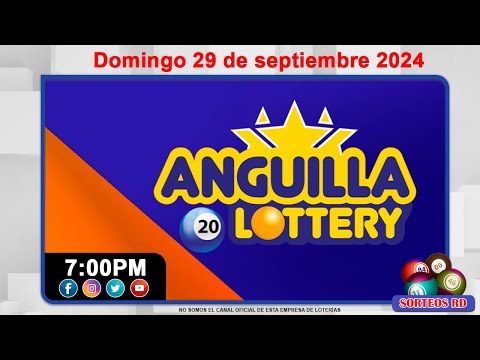 Anguilla Lottery en VIVO  |Domingo 29 de septiembre 2024-- 7:00 PM