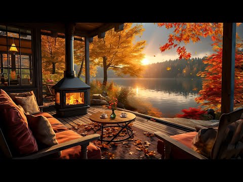 Cozy Fall Coffee Shop Ambience ~ Jazz Relaxing Music 🍂 Smooth Piano Jazz Instrumental Music to Work