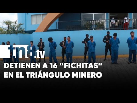 Drogas, armas y 16 detenidos en Triángulo Minero, Caribe Norte - Nicaragua