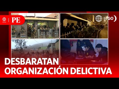 Desbaratan organización dedicada a diversos delitos | Primera Edición | Noticias Perú