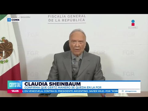 Gertz Manero se queda al frente de la Fiscalía General de República | Noticias con Crystal Mendivil