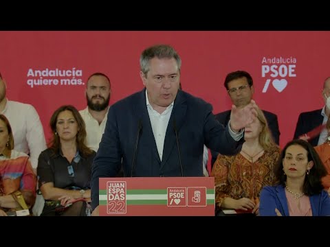 Espadas garantiza que el PSOE-A sacará a la derecha de San Telmo