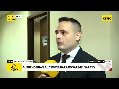 Caso tapabocas de oro: suspenderían audiencia para Edgar Melgarejo