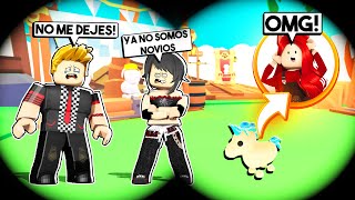 Espiando A Personas Siendo Un Unicornio Dorado Con Mi Novio Rompen Parejas En Adopt Me De Roblox Domiplay - unicornio dorado adopt me roblox