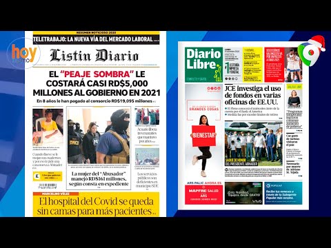 Titulares prensa dominicana lunes 14DIC | Hoy Mismo
