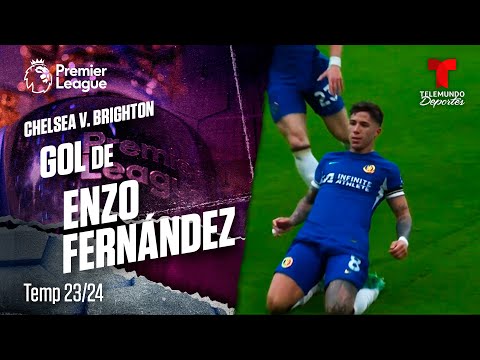 Goal Enzo Fernández: Chelsea v. Brighton 23-24 | Premier League | Telemundo Deportes