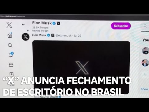 Rede social X anuncia fechamento de escritório no Brasil