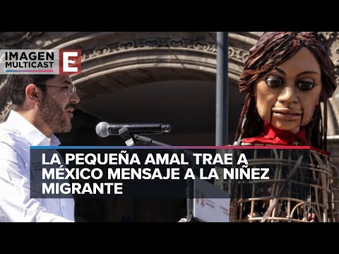 Amal, símbolo de niños migrantes centroamericanos, asiáticos y africanos, refugiados en México