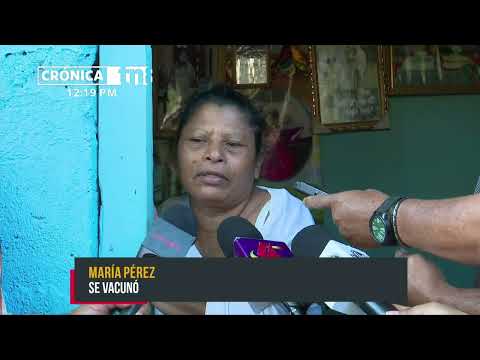 Reforzamiento de vacunas en el barrio Hilario Sánchez, en Managua - Nicaragua
