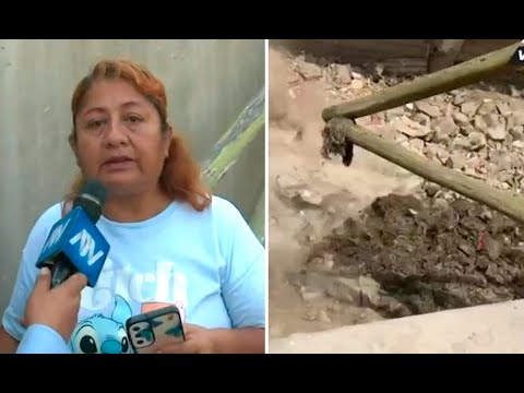 Independencia: Cerro podría venirse abajo por rotura de la tubería matriz de desagüe