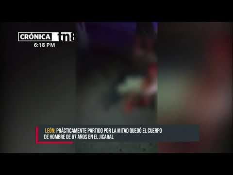 Busero atropella a peatón en León y lo deja casi partido por la mitad - Nicaragua