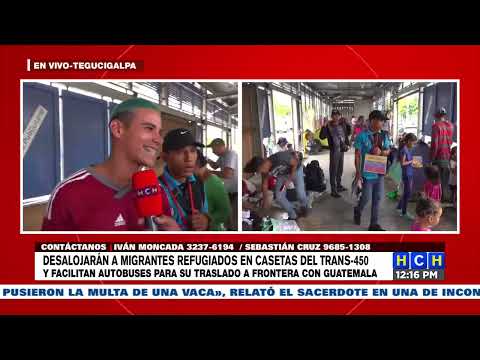 Migrantes apostados en las casetas del Trans-450 serán traslados a la frontera con Guatemala