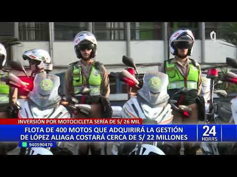 Municipalidad de Lima: flota de 400 motos que se adquirirán tienen un valor de S/22 millones