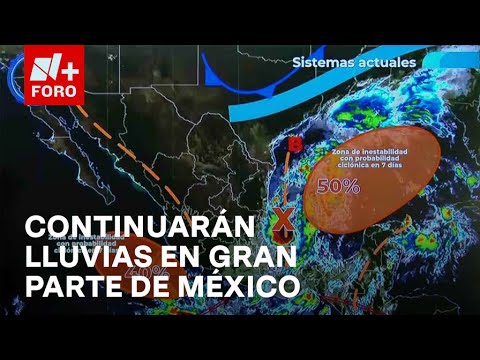 Prevalece temporal de lluvias en gran parte de México - Las Noticias