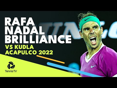 Tennis 🎾 Rafa Nadal Brilliance vs Kudla In First Match As Grand Slam Race Leader | Acapulco 2022