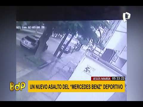 Jesús María: 'raqueteros' a bordo de lujoso Mercedes siguen al acecho de sus víctimas (2/2)
