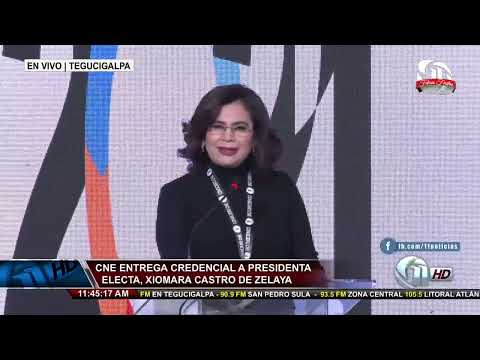 Once Noticias Meridiano | CNE entrega credencial a presidenta electa, Xiomara Castro de Zelaya