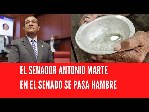 EL SENADOR ANTONIO MARTE EN EL SENADO SE PASA HAMBRE