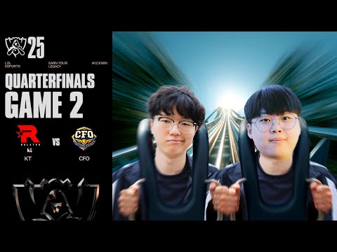 월즈 승률 100% 듀오 | KT vs CFO 게임 2 하이라이트 | 녹아웃 8강 Day2 | 2025 월드 챔피언십