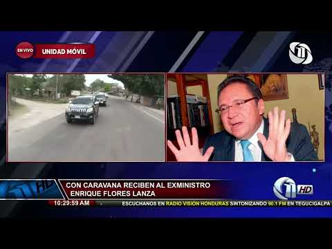 INFORME ESPECIAL | Con caravana reciben al exministro Enrique Flores Lanza