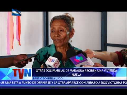 OTRAS DOS FAMILIAS DE MANAGUA RECIBEN UNA VIVIENDA NUEVA