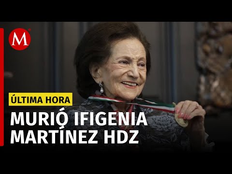 Muere Ifigenia Martínez, presidenta de la mesa directiva de la Cámara de Diputados