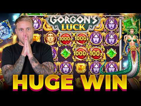 CRAZY BIG WIN ON GORGONS LUCK (INSANE WIN ON LOW BALANCE)