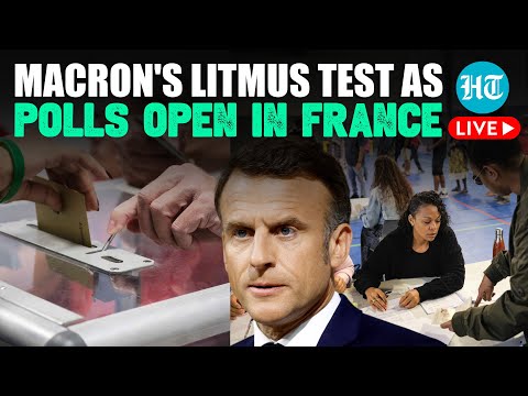 France Elections Live: French Cast Votes In Snap Legislative Polls | Macron Vs Marine Le Pen